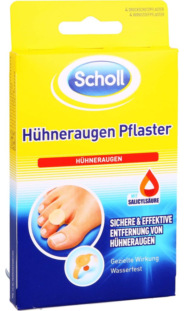 Scholl Hühneraugen Pflaster 4 Stück