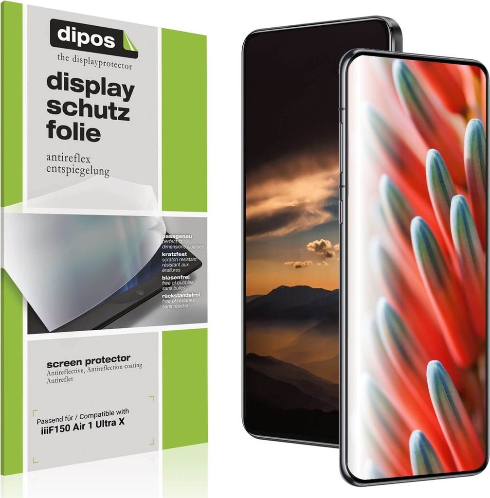 4x Schutzfolie für iiiF150 Air 1 Ultra X matt Displayschutzfolie Folie Display Schutz dipos