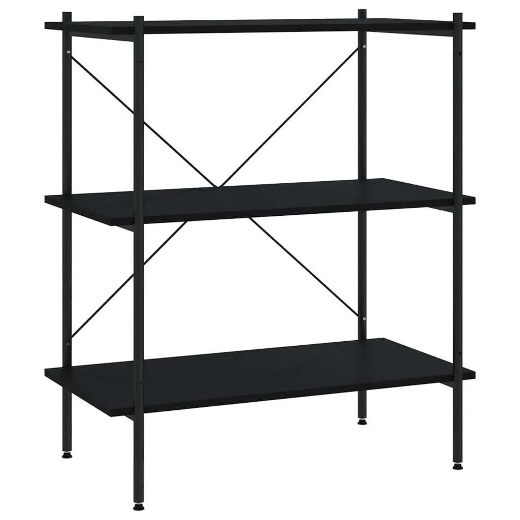 SYFAX™ Scaffale Multiuso Nero 80x40x92 cm | Ideale Dispensa e Lavanderia