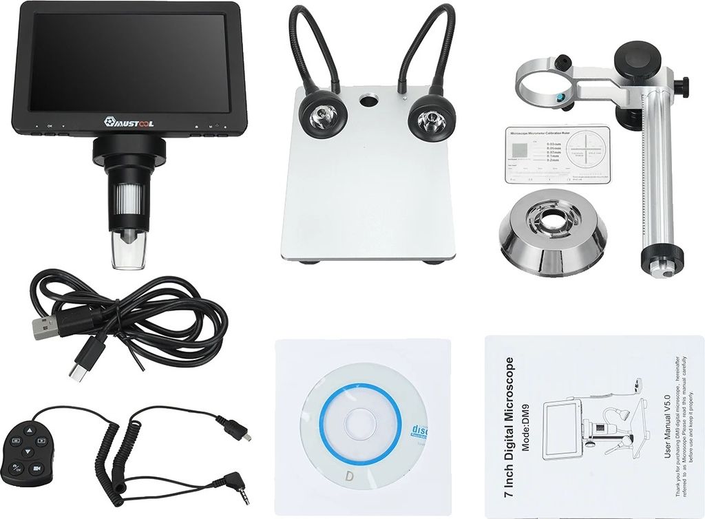 Digitalmikroskop, 1200-fache Vergrößerung, 1080FHD Video,1200X, 1200X