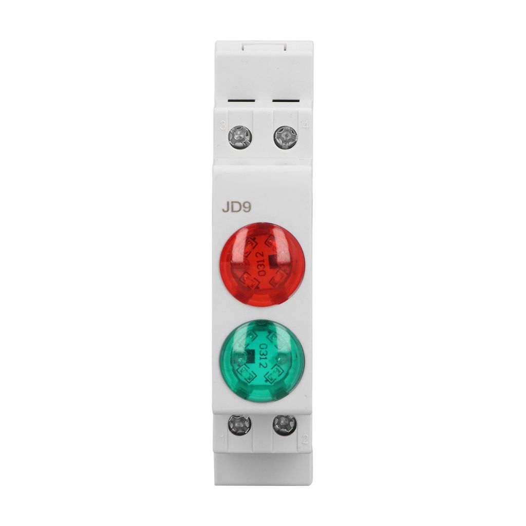 DIN-Schienen-Signalleuchte, Schienenmontage-Anzeigeleuchte, LED-Schienenanzeige, LED-Doppellicht-DIN-Schienenanzeige, DIN-Schienenlampe, DIN-Schien...
