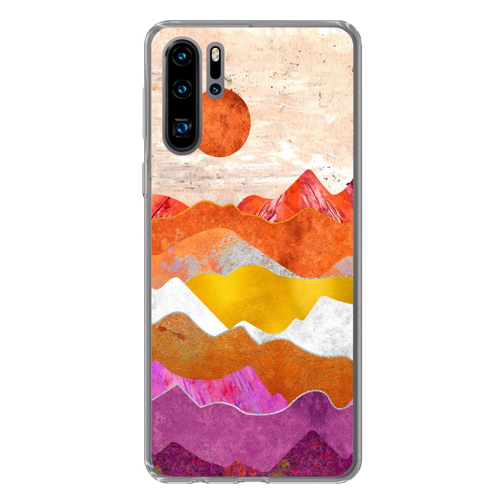 MuchoWow Handyhülle Schutzhülle Hülle für Huawei P30 Pro Lesbisch - Stolz - Marmor Silikon Softcase Handy Hülle - Schutzdeckel