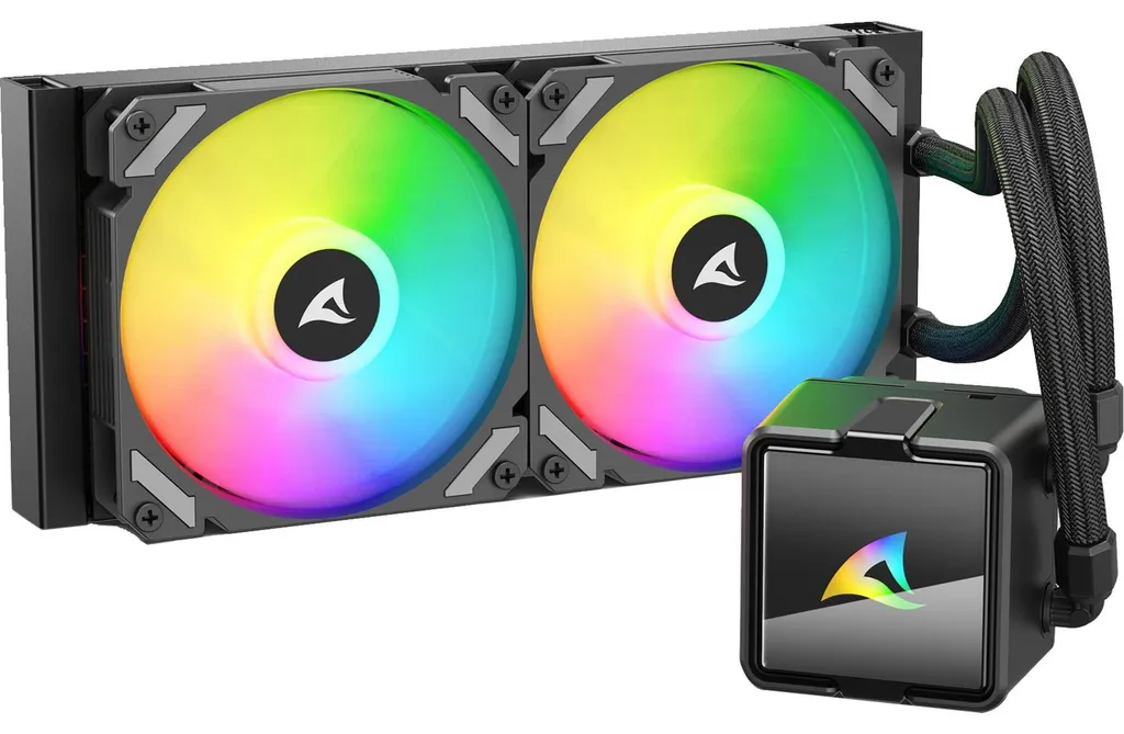 Refroidisseur CPU Sharkoon S50 ARGB Noir avec Pompe Haute Performance