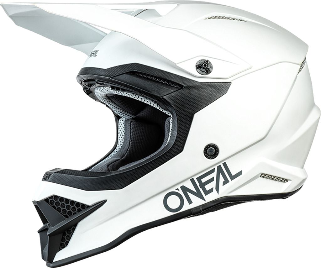 O'NEAL Motocross Helm 3SRS Solid , Weiß, L
