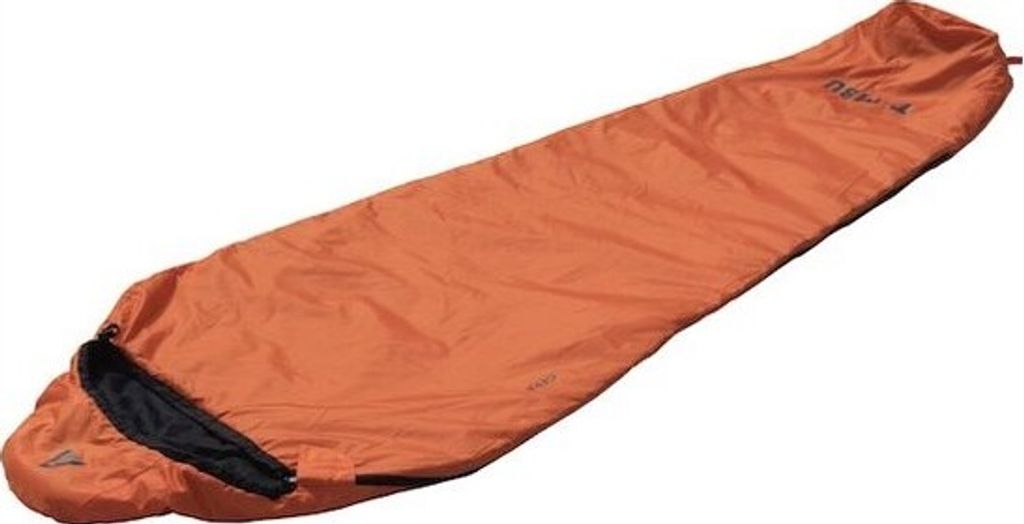 TAMBU Outdoor Camping Mumienschlafsack nachhaltiger Sommerschlafsack 225 x 80 aus recyceltem Material leicht & platzsparend