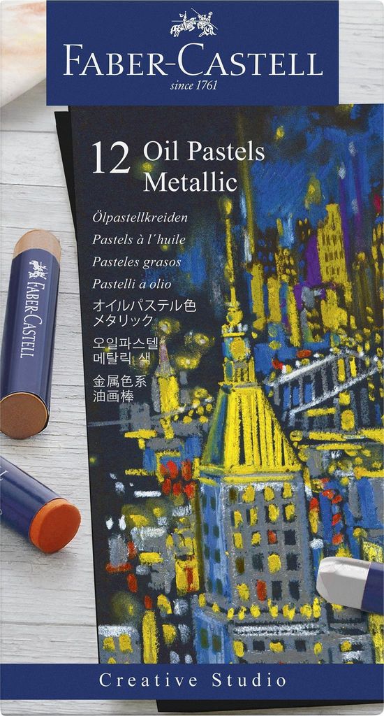FABER-CASTELL 127014 FABER-CASTELL Metallic Ölkreide Image du produit 