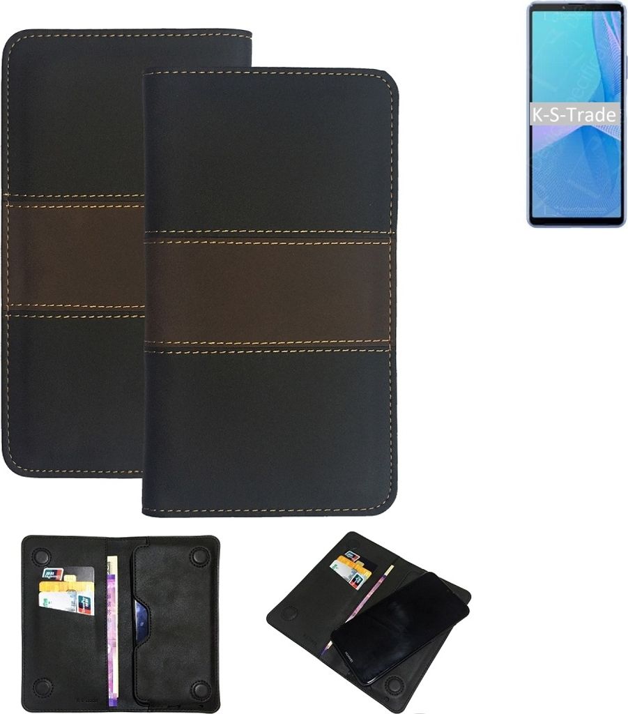 K-S-Trade Hülle Handyhülle kompatibel mit Sony Xperia 10 III Schutzhülle Walletcase Bookstyle Tasche Schutz Case Handytasche Wallet Cover
