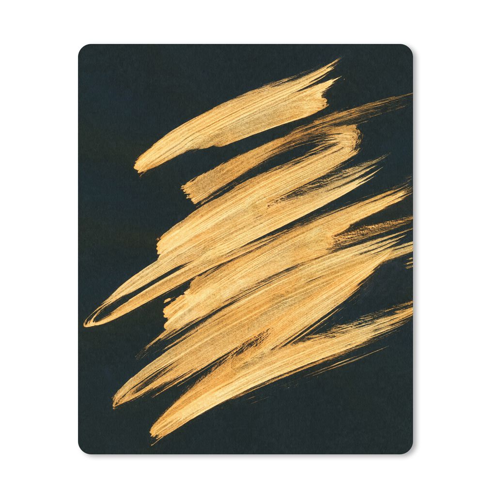 MuchoWow Mauspad Mousepad Gold - Farbe - Streifen - Luxus - Abstrakt 19x23 cm - Mousepads - Maus Mat - Pad - Mausunterlage - Mauspads - Spielen