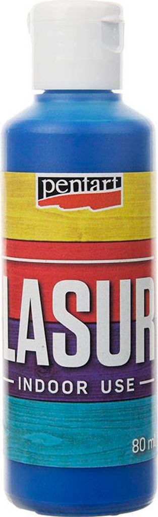 PENTART Holzbeize Holzlasur Holzflecken Lasur - blau 80 ml