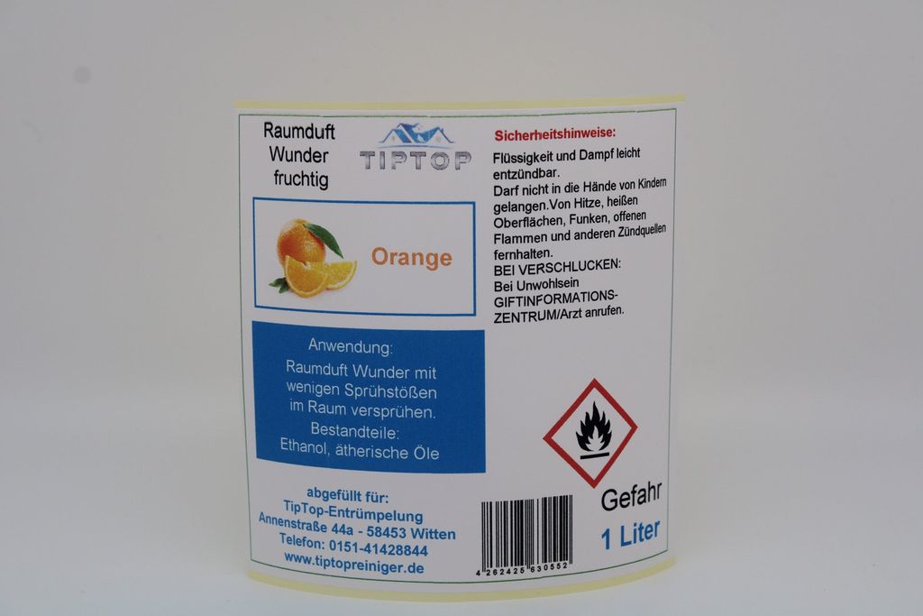 Raumduft - Wunder - 1 Liter- fruchtig - mehrere Duftnoten zur Auswahl – Grapefruit