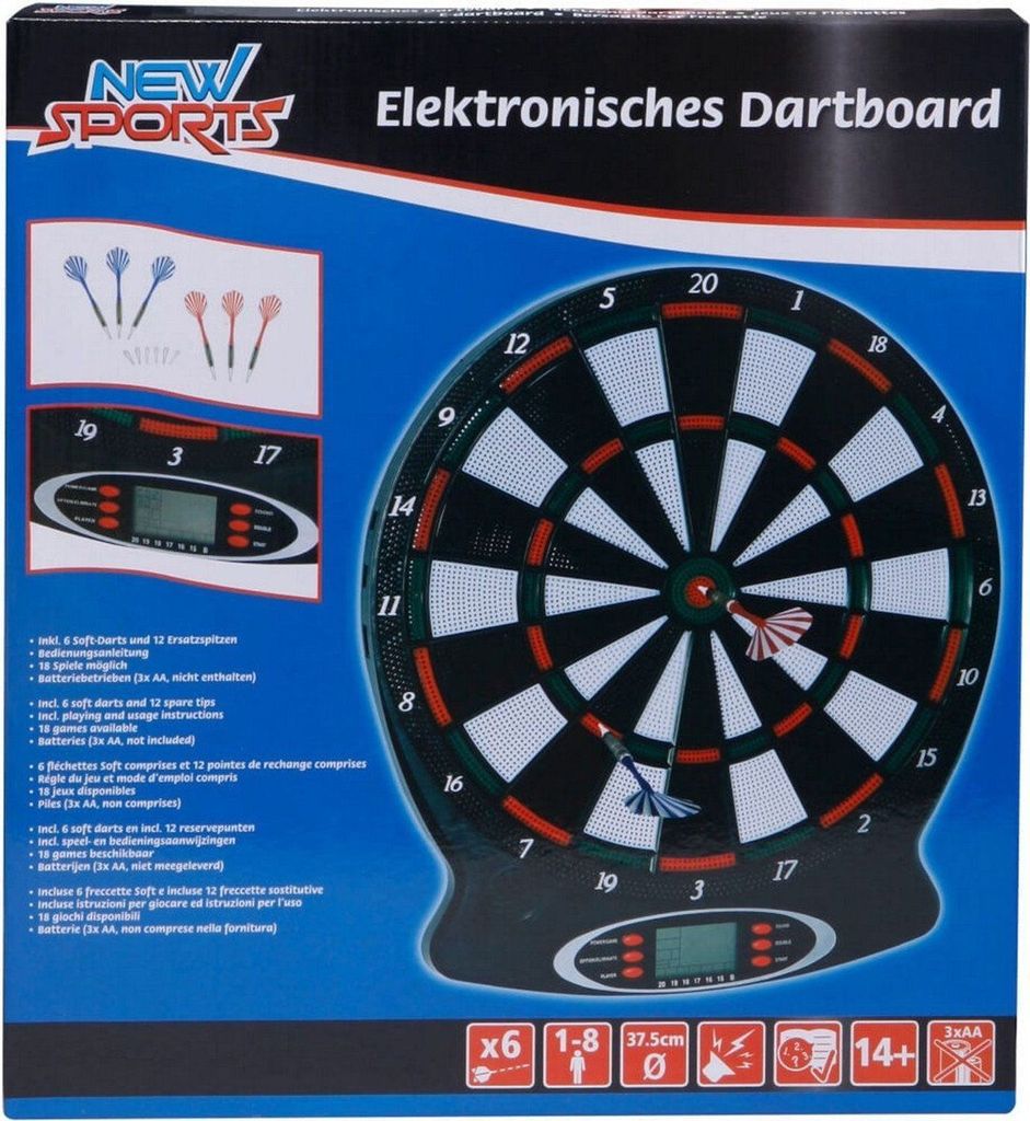 Nový športový elektronický šípkar, 18 hier Obrázok produktu 3