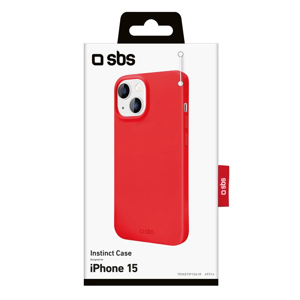 Coque SBS Rouge Anti-Rayures pour Smartphone 6.1" - Sécurité Maximale