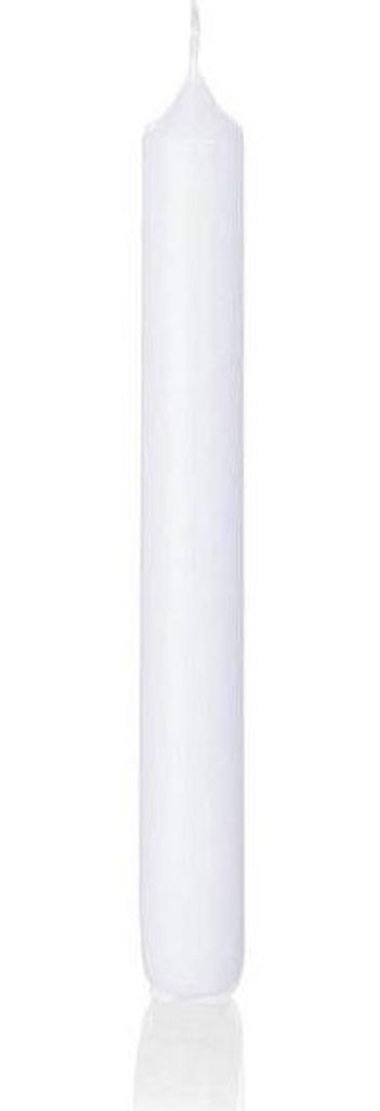 INNA-Glas Stabkerze Charlotte, weiß, 18,5cm, Ø 2,1cm, 6,5h - Germany - Gastro Kerze