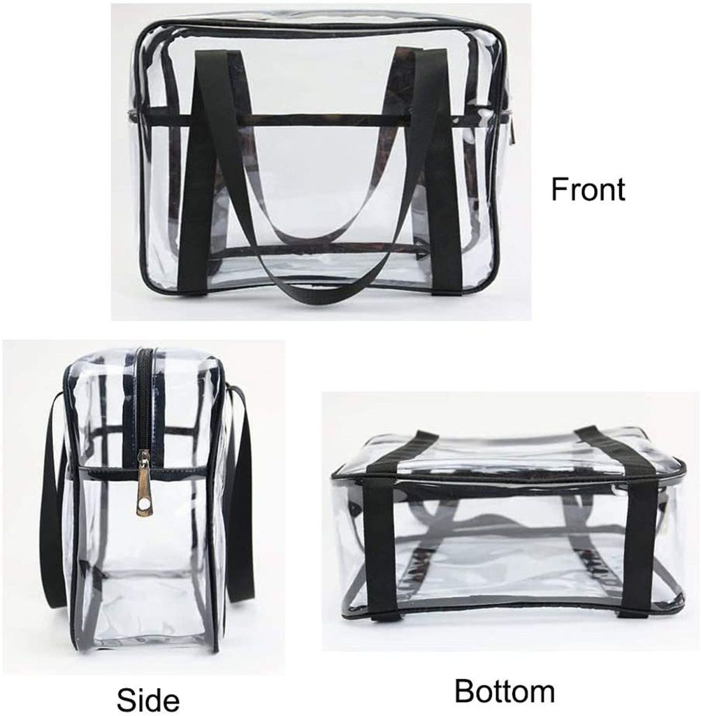 Wedama Transparente Kulturbeutel Im 2er Pack – TSA-zugelassen, Wasserdicht, 19,8x15x6,1 Cm, Ideal Für Reisen