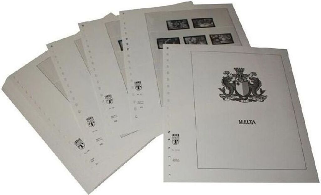 Lindner-T Vordruckblätter T184/85 Malta - Jahrgang 1985 bis 1999