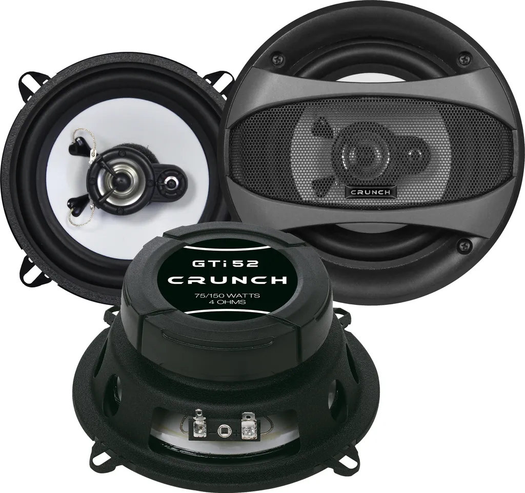 Haut-parleurs coaxiaux 13cm pour voiture Crunch GTI-52 de 150 Watts