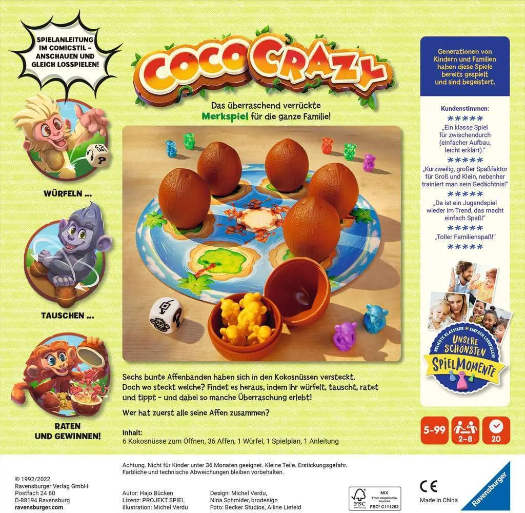 Coco Crazy avec Noix de Coco Mobiles - Jeu Interactif de 2 à 6 Joueurs - 2