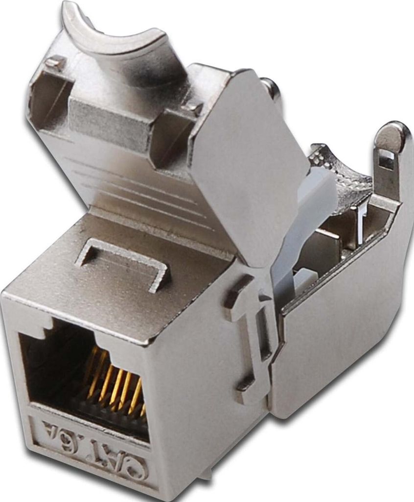 Digitus CAT 6A Keystone Modul, geschirmt, werkzeugfreier Produktbild 