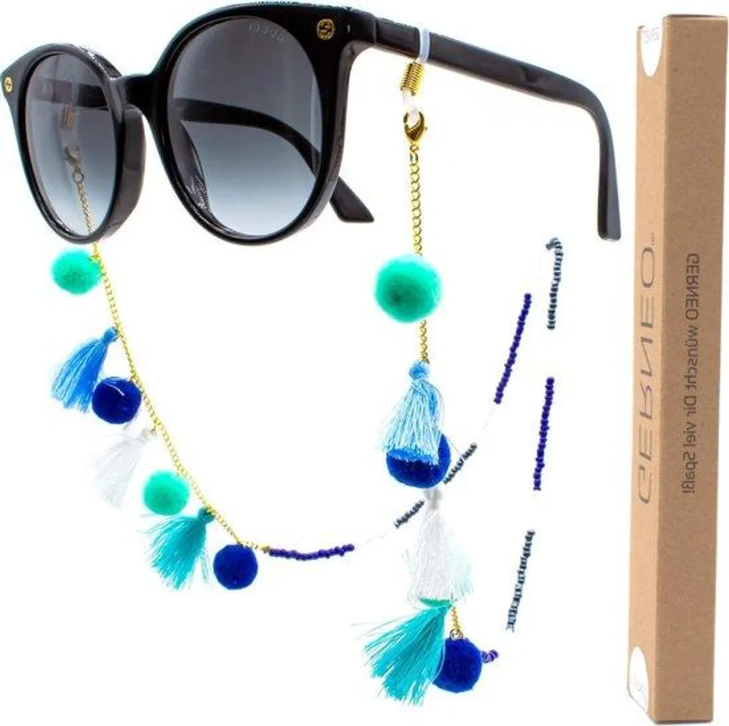 Cordon lunettes perles pour lecture et soleil - Accessoire mode femme