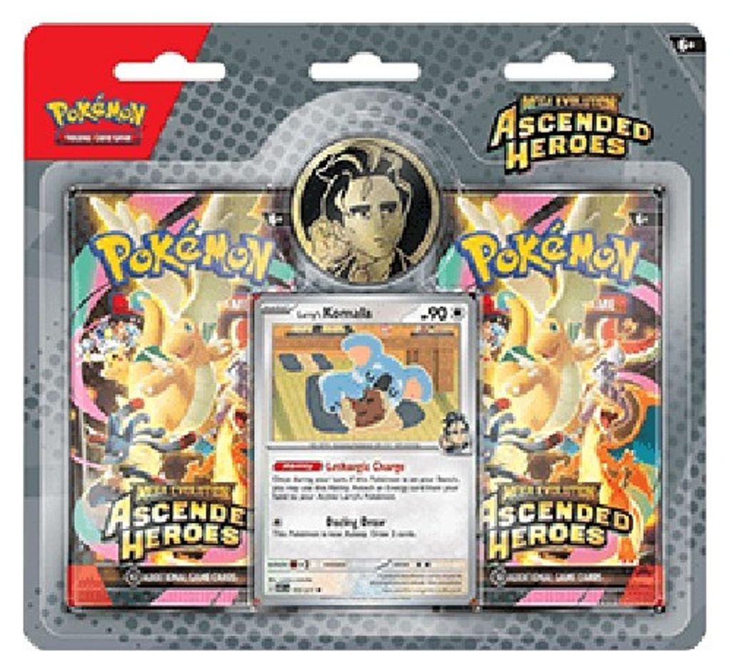 Pokemon Ascended Heroes: Confezione blister da 2 con Komala Immagine del prodotto 