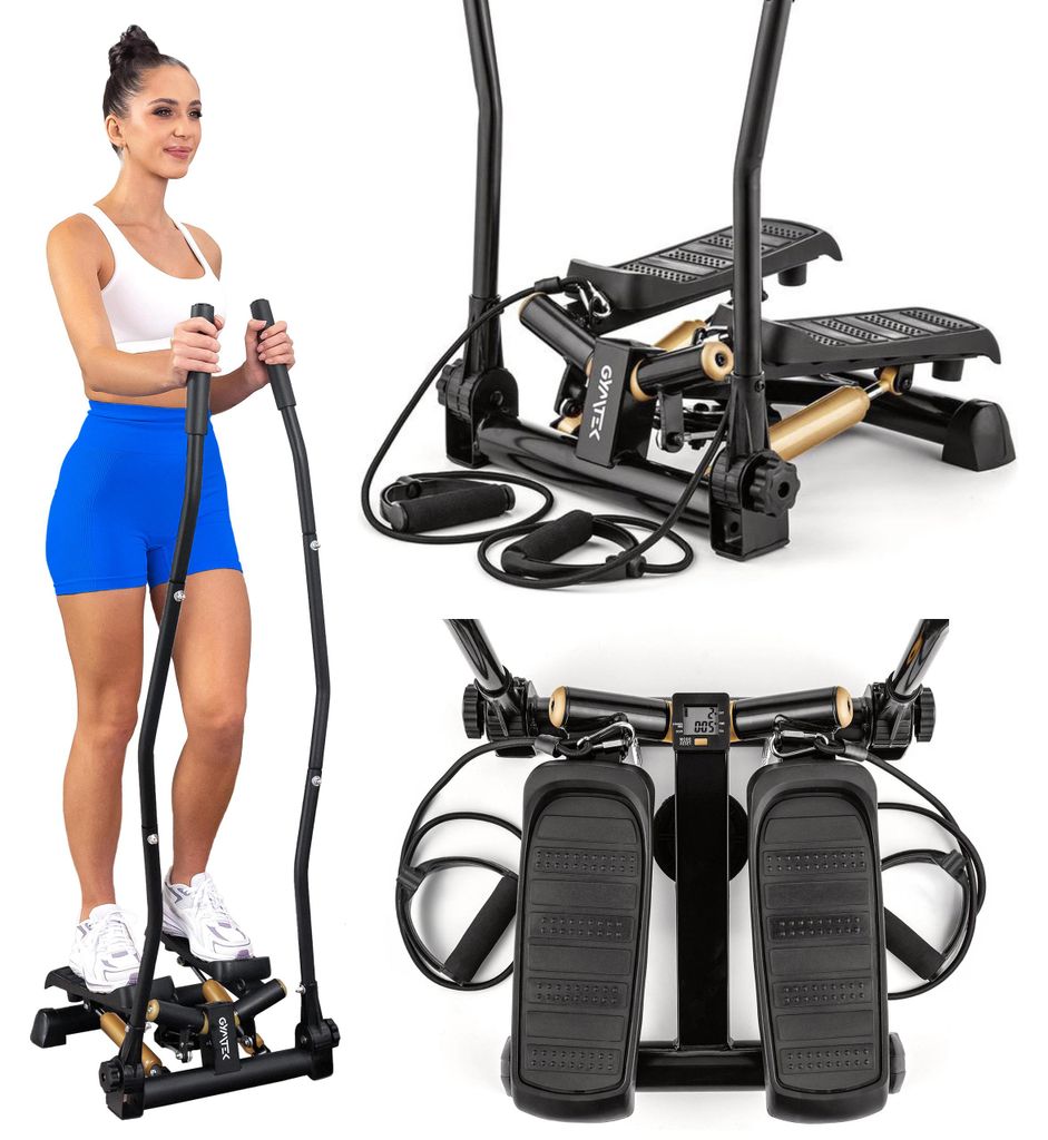 Gymtek Stepper, stepper rotatif avec poignées & bandes Image du produit 