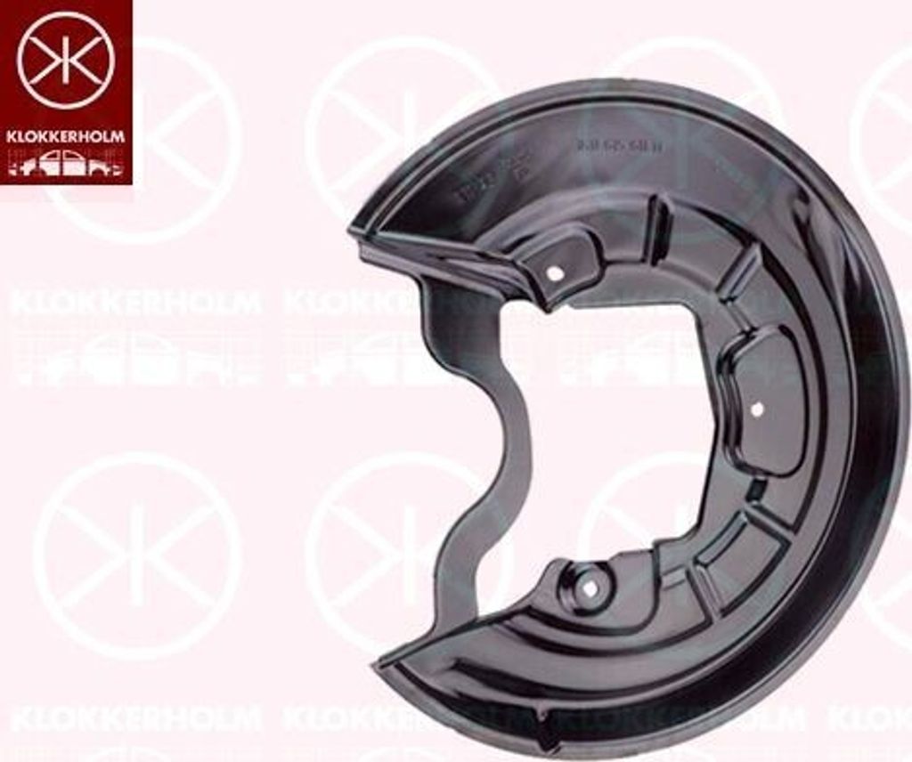 KLOKKERHOLM Spritzblech Bremsscheibe für VW Golf V Schrägheck (1K1) Hinten Links 7521877 Ankerblech