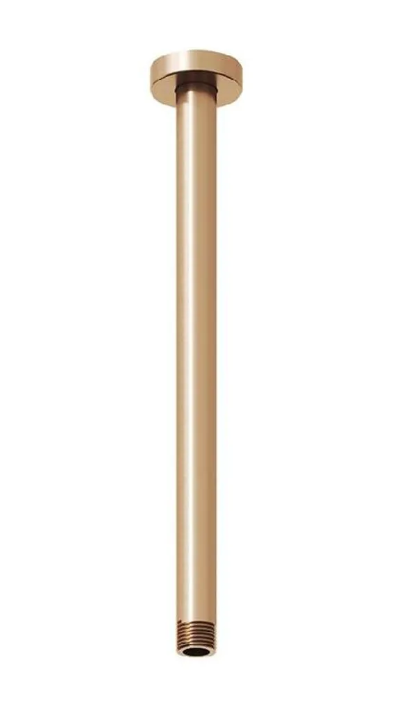 Bras de douche de plafond Ravak 30cm or rose : confort spa à la maison