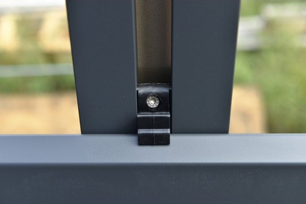 Befestigungsclip Osmo inkl. Schraube für Alu-Cladding Rhombus 10 Stück schwarz