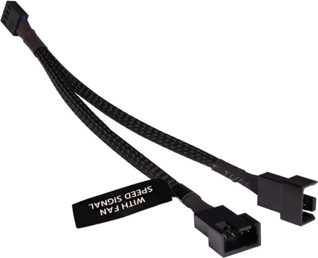 Alphacool 4250197186766 Y-Splitter 4-Pin auf 2x 4-Pin PWM schwarz