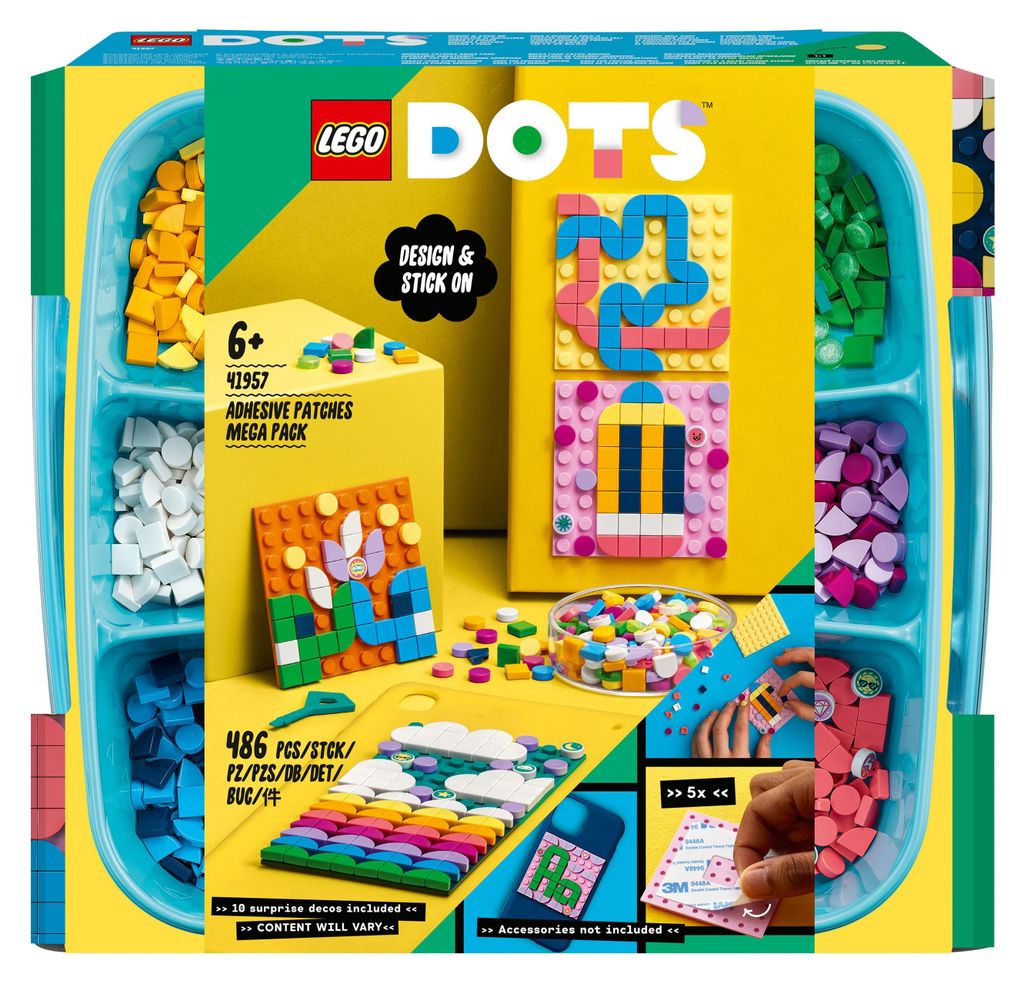 LEGO 41957 DOTS Kreativ-Aufkleber-Set, 5in1 DIY Bastelset Produktbild 