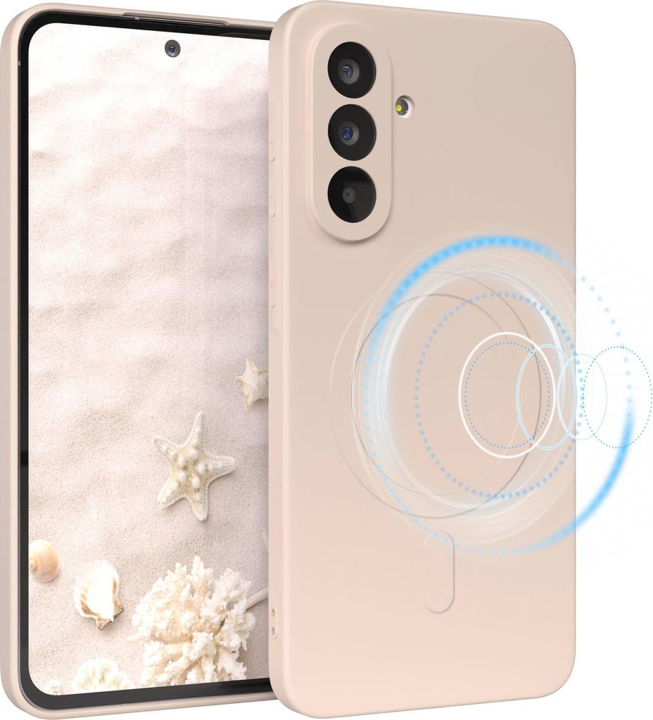 EAZY CASE - Silikonhülle magnetisch für Samsung Galaxy A56, Hülle Silikon, weich stoßfeste Magnet Handyhülle, Schutzhülle mit Kameraschutz, T...