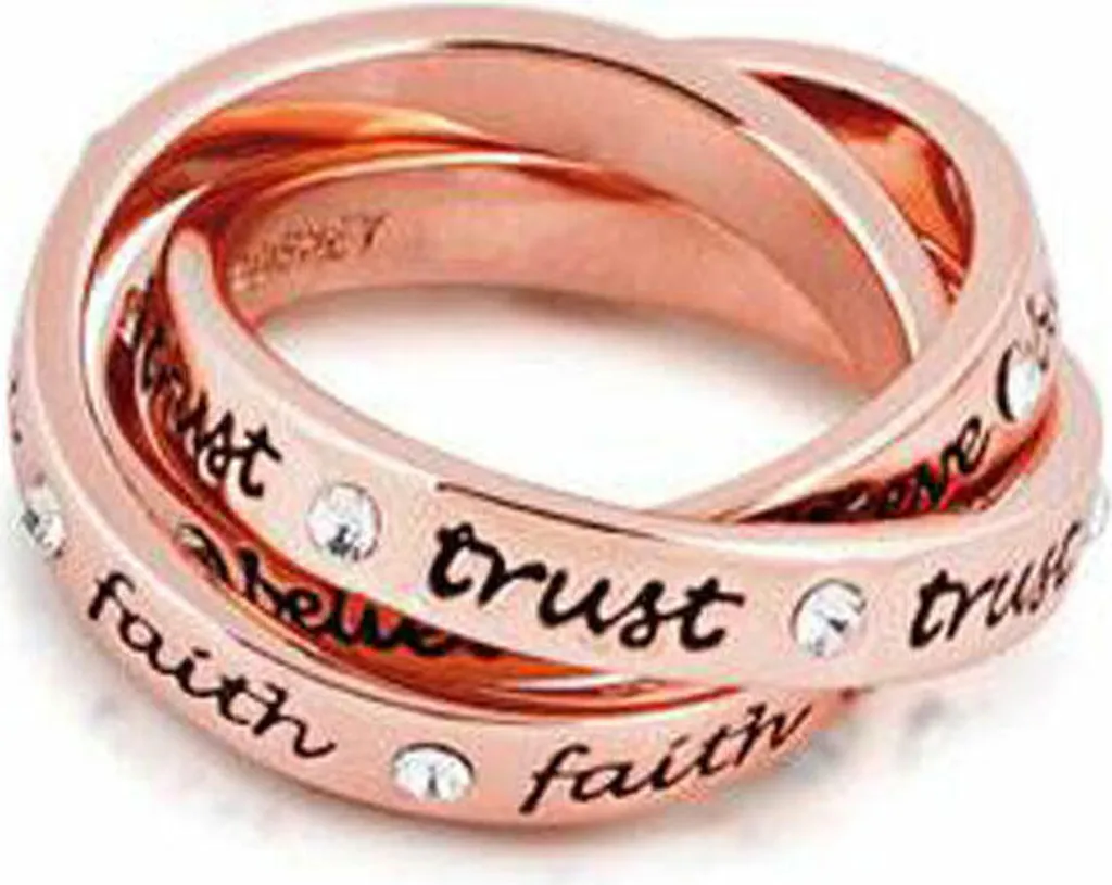 Bague Fée Clochette Hypoallergénique en Or Rose Goebel 12101071 Taille 7