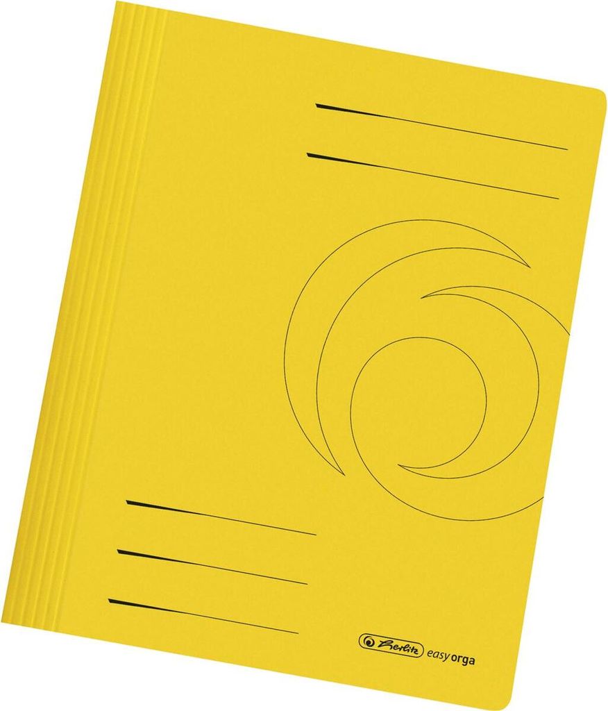 Herlitz Schnellhefter easy orga Manilakarton DIN A4 gelb