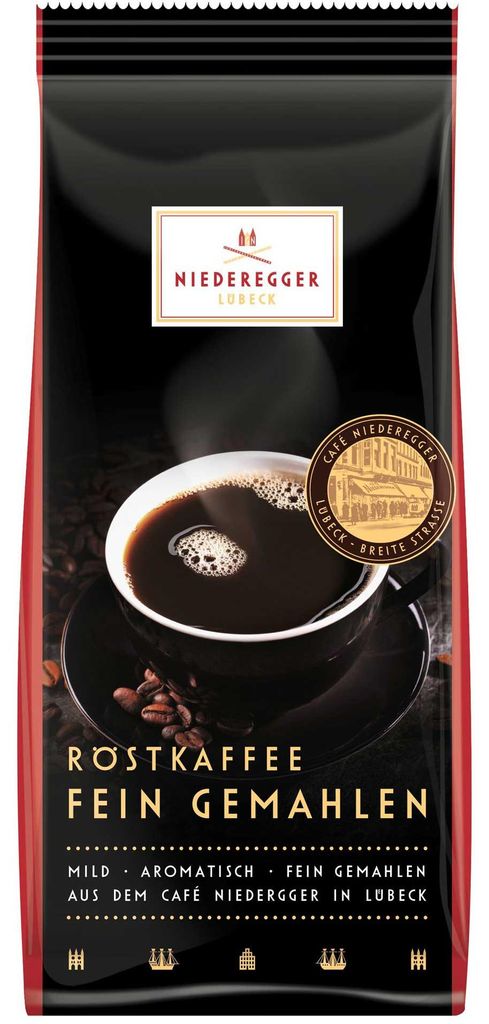 Café torréfié Niederegger moulu fin 250 g Image du produit 