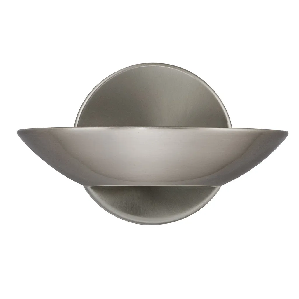 Applique LED 17 cm argent WALL - Idéal pour couloir et chambre à coucher