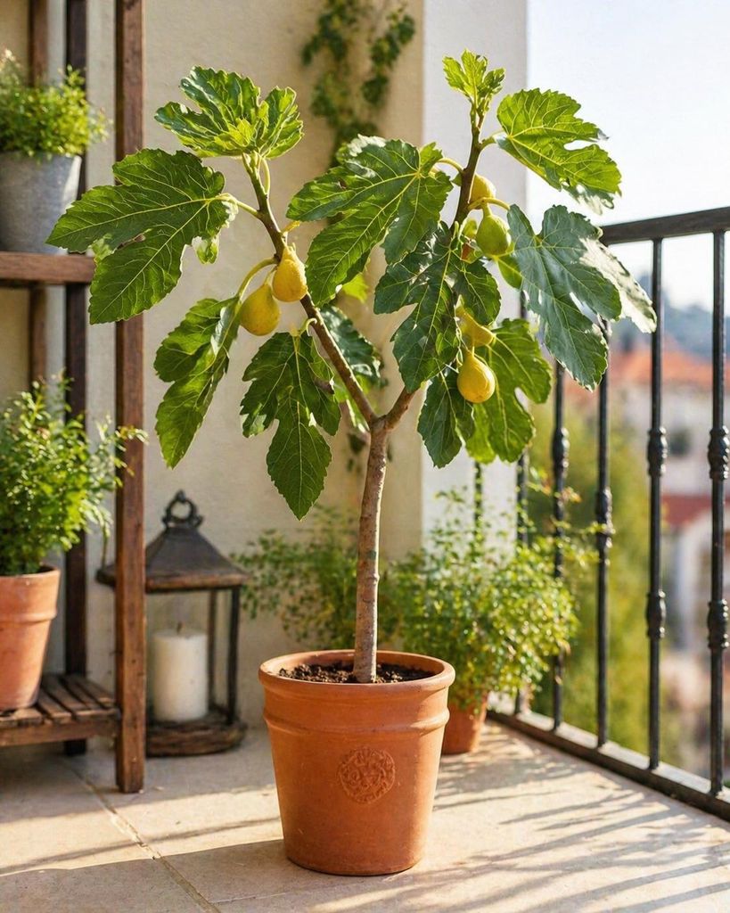 Ficus carica Cuello de Dama Blanca Feigenbaum 70–100 cm winterhart Echte Feige Obstbaum für Garten Balkon Kübel