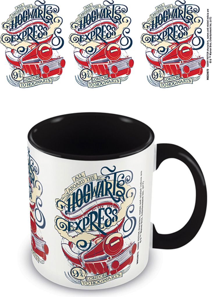 Harry Potter - Lizenz Tassen - All Aboard - black and white