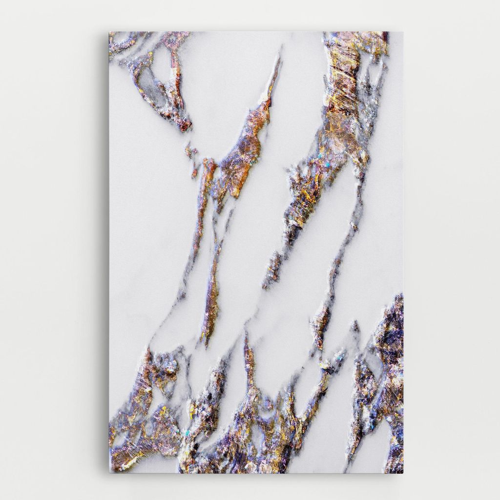ARTHUB Leinwandbild 80x120 cm, Beautiful Color Marble | Wohnzimmerdekoration, Hängende Bilder, Wanddekoration, Heimdekoration, Abstrakte, Marmor