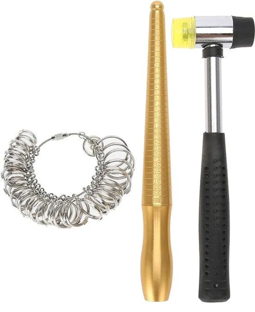 Set de mesure de doigt professionnel et support bague pour bijouterie