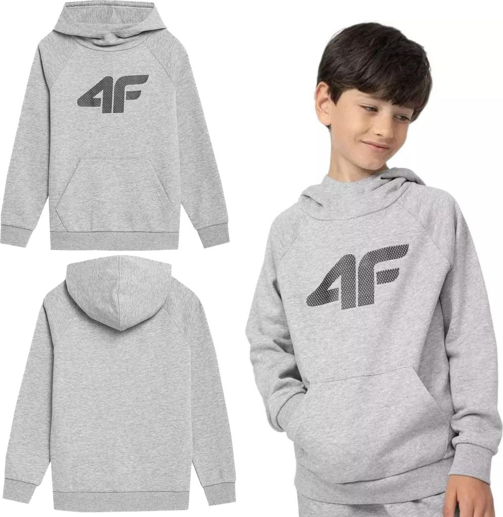 4F Hoodie 4FJSS23TSWSM220 Hellgrau M220 128