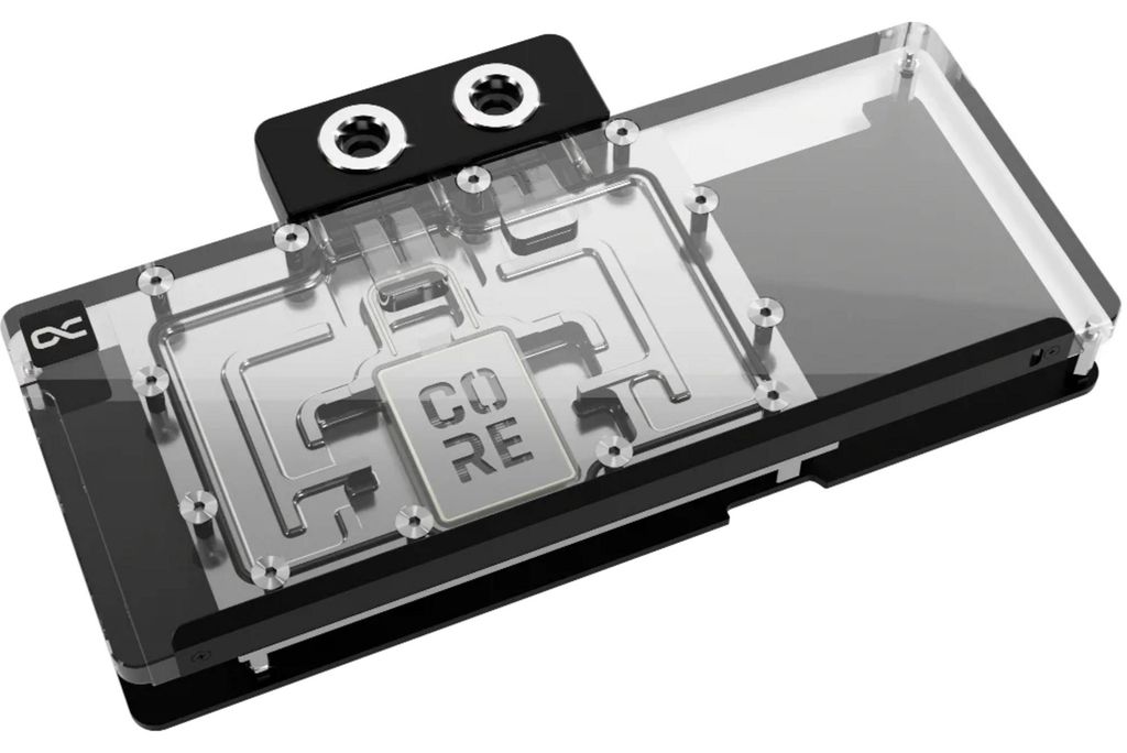 Core RX 9070 XT Mercury (transparent/chrom, inkl. Backplate)