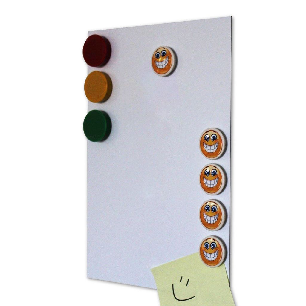 3er Set DIN A4 Ferrofolie selbstklebend Magstick I Eisenhaltige Folien weiß beschichtet, diy I Flexibler Haftgrund für Neodym-Magnete I mag_006