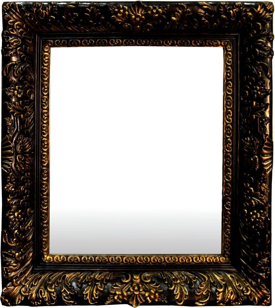 Casa Padrino Barock Wandspiegel Gold H85 x 73 cm - Antik Look Spiegel