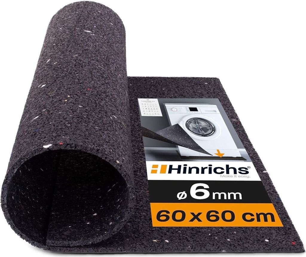 Antivibrations-Waschmaschine Lärm Matte 60x60 Produktbild 