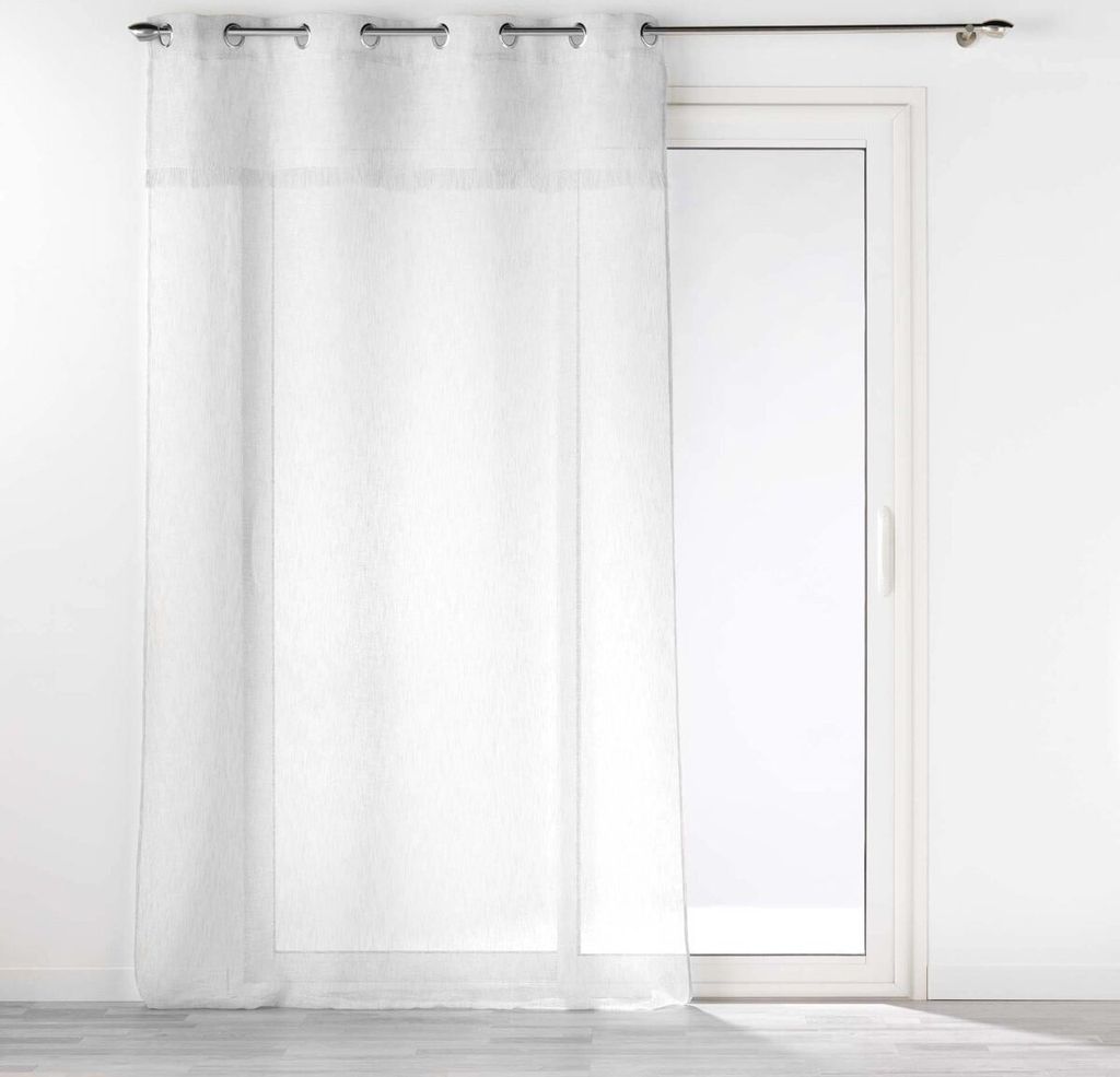 Gardine mit Ösen und Fransen ELEANIA, 140 x 240 cm