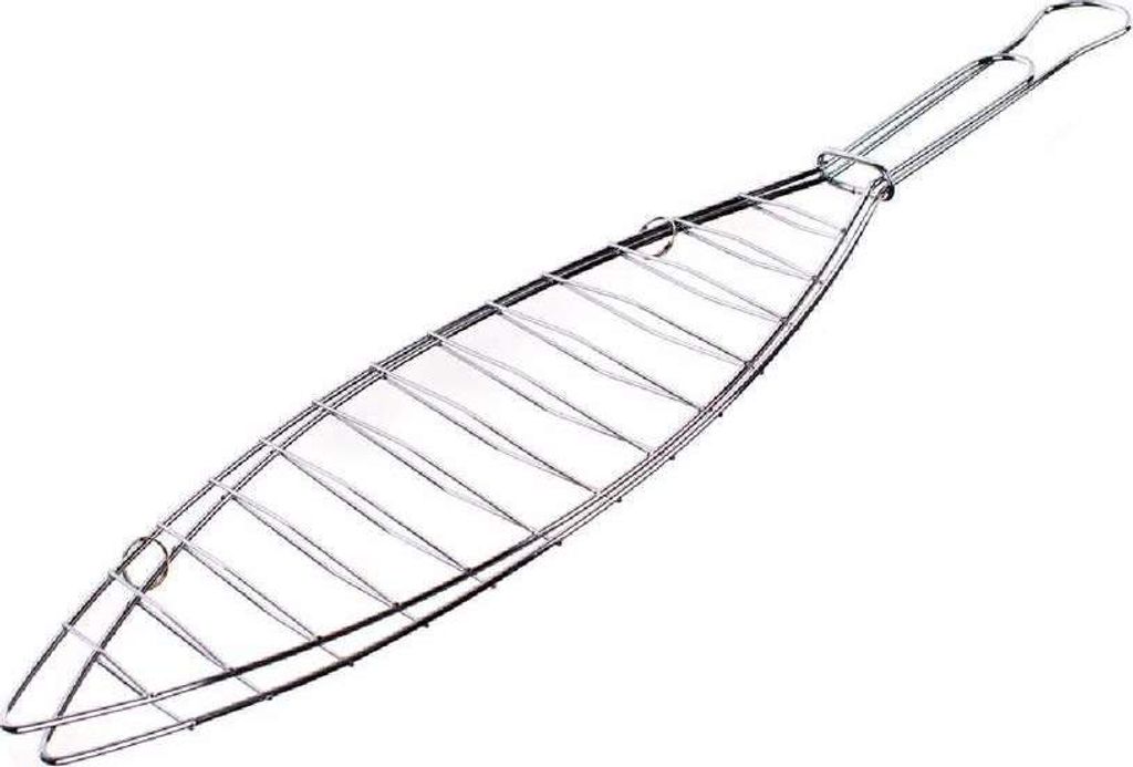GLÜCKLICHES GRÜN GLÜCKLICHES GRÜN Gitter Grill zum Fisch Grillen 30 x 10,5 x 42 cm