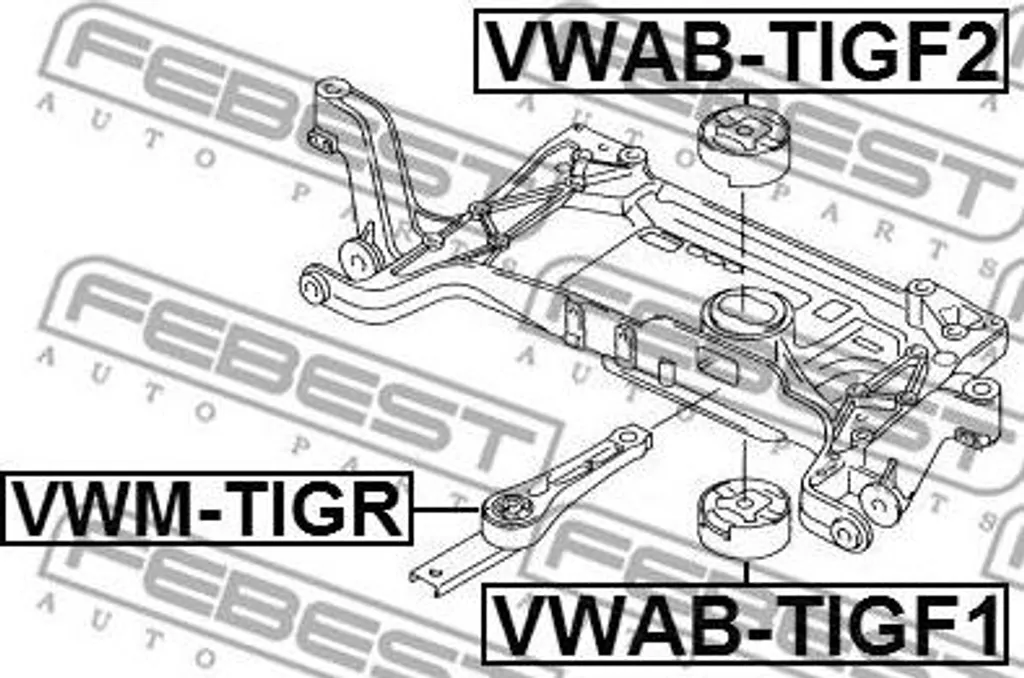 Palier Moteur pour VW Tiguan et Audi TT Montage Facile OE 5N0199855B