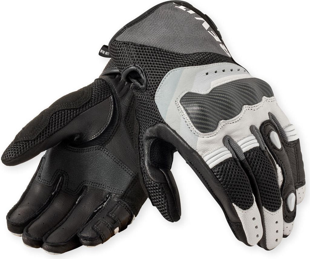 Revit Blaze Motorrad Handschuhe, schwarz/grau/weiß, M