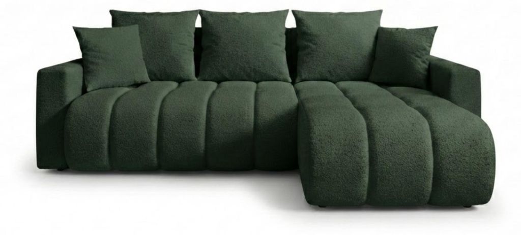 GIULIO Ecksofa mit Schlaffunktion und Bettkasten L-Form Produktbild 