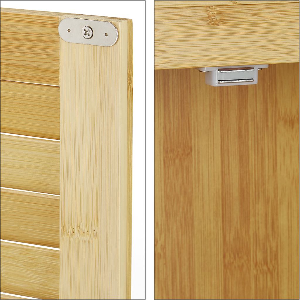relaxdays Waschmaschinenschrank, 10020299_0 braun 3 Produktbild 7